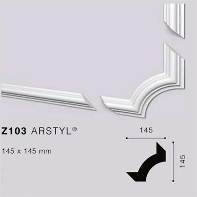 ARSTYLZ103 SET 4 ANGOLI IN POLIURETANO 145x145