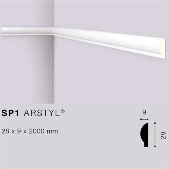 ARSTYLSP1 CORNICE POLIURETANO MT.2 28x9 cf.100 mt.