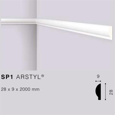 ARSTYLSP1 CORNICE POLIURETANO MT.2 28x9 cf.100 mt.