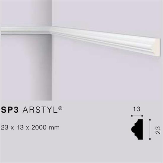 ARSTYLSP3 CORNICE POLIURETANO MT.2 23x13 cf.100 mt.