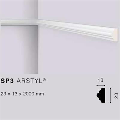 ARSTYLSP3 CORNICE POLIURETANO MT.2 23x13 cf.100 mt.