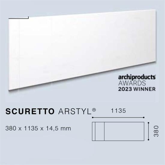 ARSTYLSCURETTO PANNELLO POLIURETANO 380x14,5x1,4mt cf.9 pz.