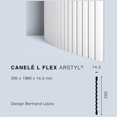 ARSTYLCANELE'LflexPANNELLO FLESSIBILE 3D 300x14,5x2mt cf.6 pz.