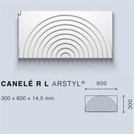 ARSTYLCANELE'RLPANNELLO POLIURETANO 3D 300x14,5x600mm cf.9 pz.