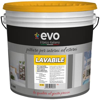 EVO IDROPITTURA LAVABILE LT.13