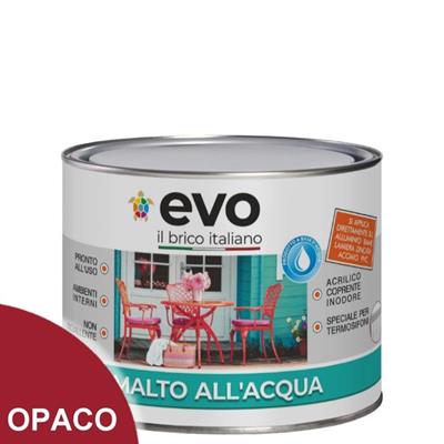 EVO SUPER SMALTO ALL'ACQUA ROSSO OPACO ML.500