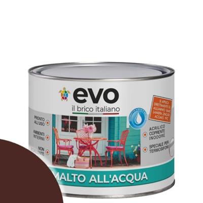 EVO SUPER SMALTO ALL'ACQUA MARRONE LUCIDO ML.500