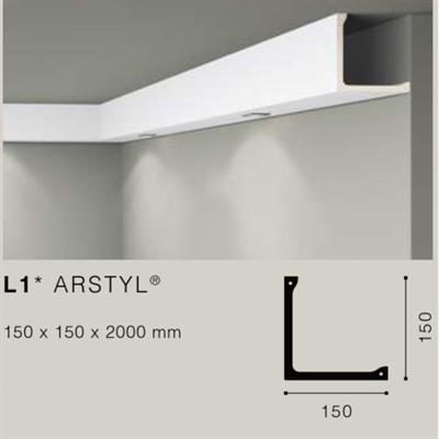 ARSTYLL1 PROFILO POLIURETANO MT.2 150x150 cf.16 mt.