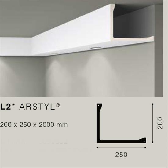 ARSTYLL2 PROFILO POLIURETANO MT.2 200x250 cf.6 mt.