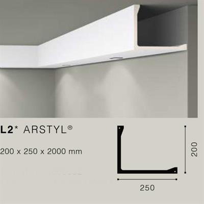 ARSTYLL2 PROFILO POLIURETANO MT.2 200x250 cf.6 mt.