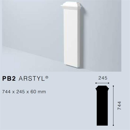 ARSTYLPB2 BASE x PILASTRO 245x744x60 mm.