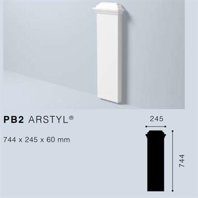 ARSTYLPB2 BASE x PILASTRO 245x744x60 mm.