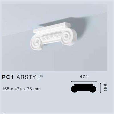 ARSTYLPC1 CAPITELLO x PILASTRO 362x135x54 mm.