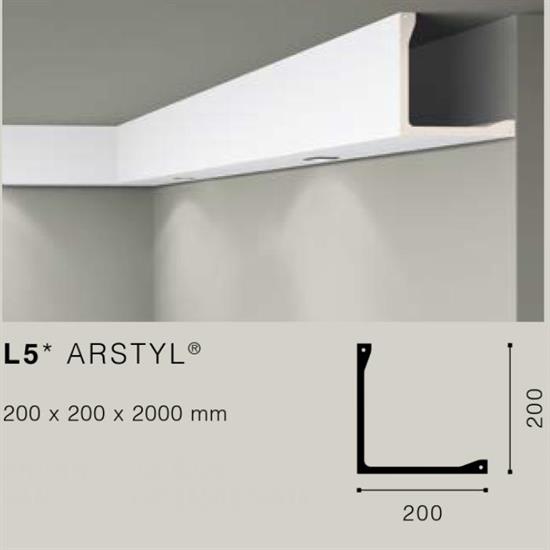 ARSTYLL5 PROFILO POLIURETANO MT.2 200x200 cf.6 mt.