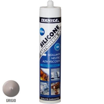 SILICONE LATTONERIA GRIGIO CARTUCCIA ML.280(*)