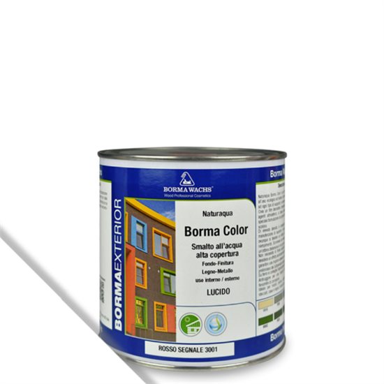 BORMA COLOR SMALTO ALL'ACQUA BIANCO 50 LUCIDO ML.125