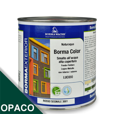 BORMA COLOR SMALTO ALL'ACQUA VERDE OPACO ML.750