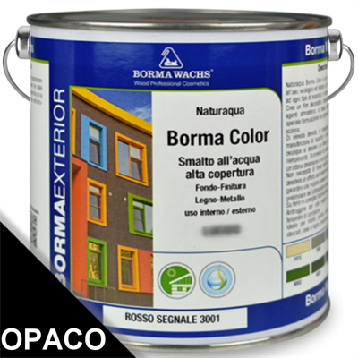 BORMA COLOR SMALTO ALL'ACQUA NERO OPACO LT.2,5