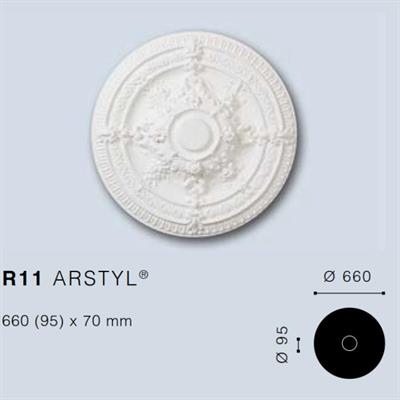 ARSTYLR11 ROSONE IN POLIURETANO DIAMETRO cm.66 cf.3 pz.