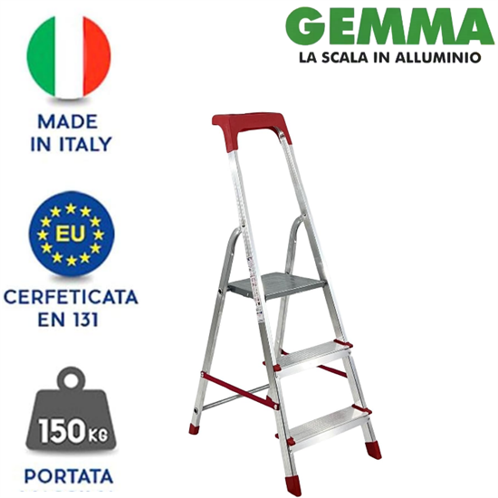 SCALA GEMMA IN ALLUMINIO 3 GRADINI