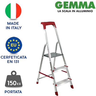 SCALA GEMMA IN ALLUMINIO 3 GRADINI