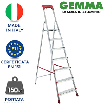 SCALA GEMMA IN ALLUMINIO 7 GRADINI