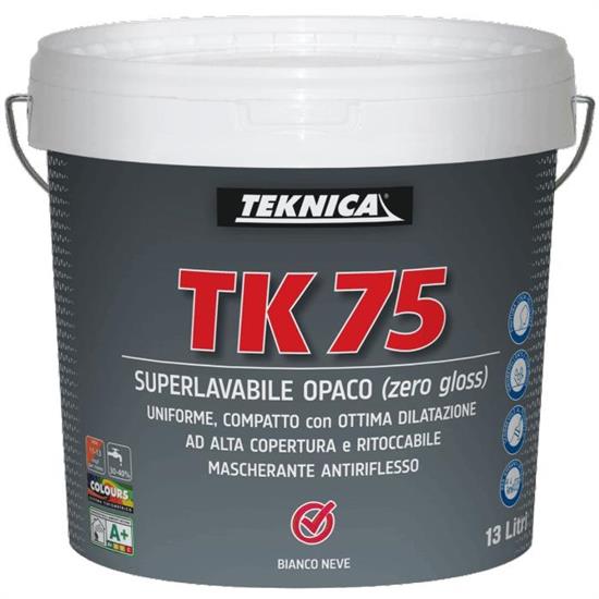 TK75 SUPERLAVABILE OPACO (ZERO GLOSS) LT.13