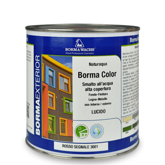 BORMA COLOR SMALTO ACQUA OPACO BASE COLORI SCURI ML.600