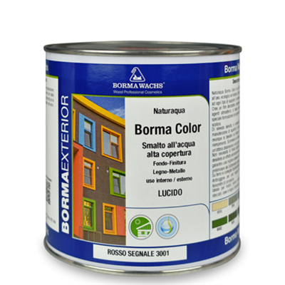 BORMA COLOR SMALTO ACQUA OPACO BASE COLORI SCURI ML.600