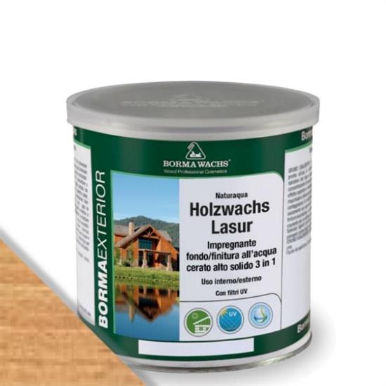 NATURAQUA HOLZWACHS LASUR ROVERE ML.750