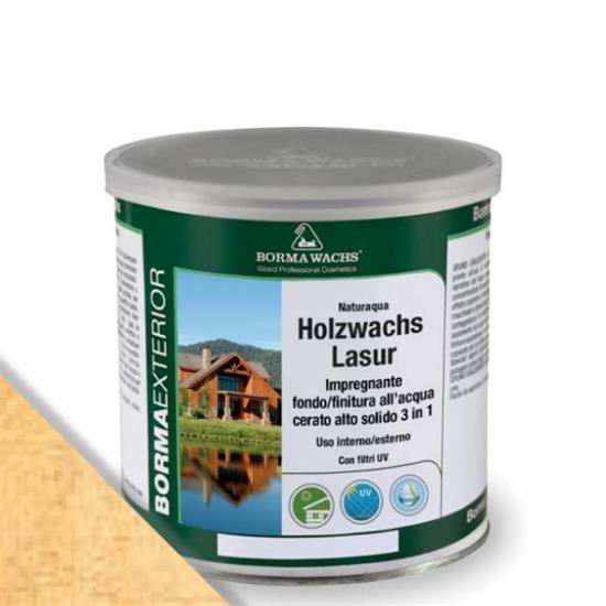NATURAQUA HOLZWACHS LASUR PINO ML.750