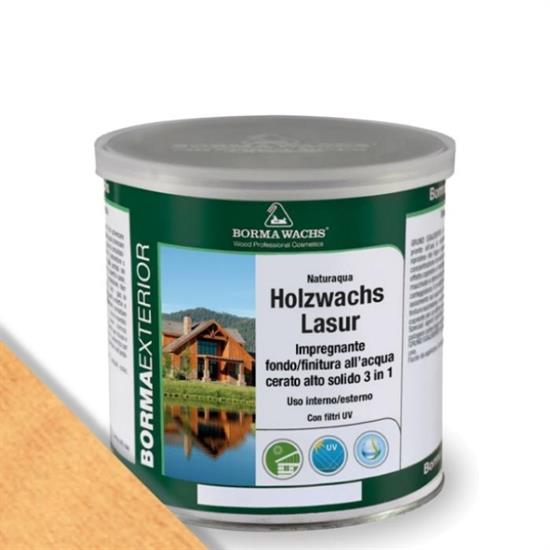 NATURAQUA HOLZWACHS LASUR LARICE ML.750