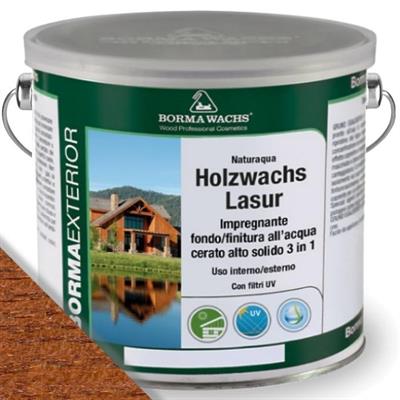 NATURAQUA HOLZWACHS LASUR TEAK/CASTAGNO LT.2,5