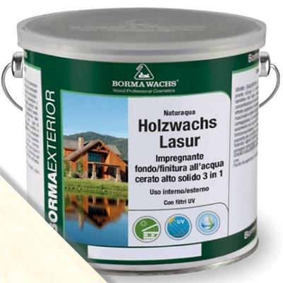 NATURAQUA HOLZWACHS LASUR BIANCO LT.2,5