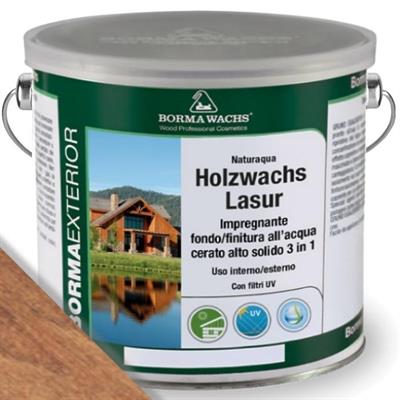NATURAQUA HOLZWACHS LASUR NOCE CHIARO LT.2,5