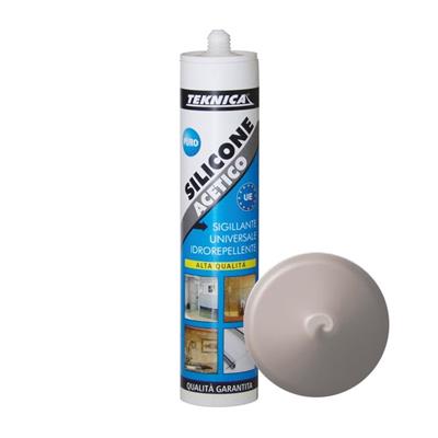 SILICONE ACETICO GRIGIO CARTUCCIA ML.280