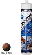 SILICONE LATTONERIA TESTA DI MORO IN CARTUCCIA ML.280