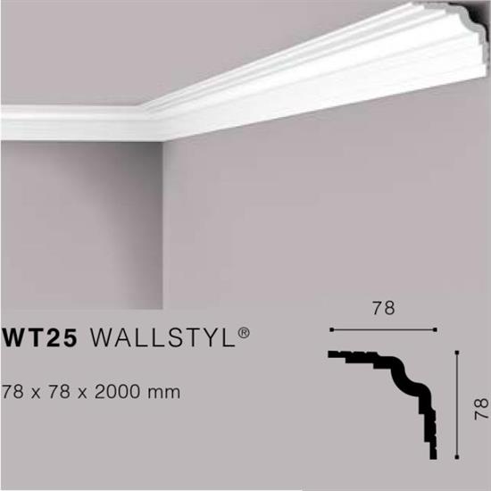 WALLSTYLWT25 CORNICE HDPS MT.2 78x78 cf.26 mt.