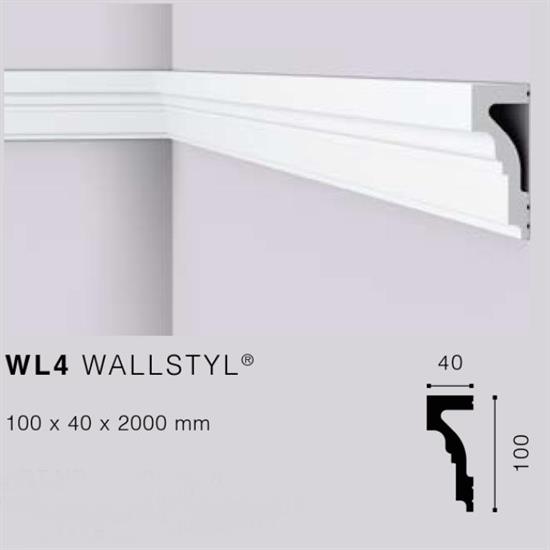 WALLSTYLWL4 CORNICE HDPS MT.2 100x40 cf.16 mt.