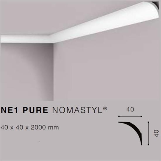 NOMASTYLNE1 CORNICE POLISTIROLO MT.2 40x40