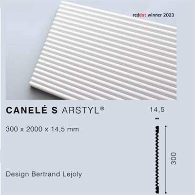 ARSTYLCANELE'S PANNELLO POLIURETANO 3D 300x14,5x2mt cf.6 pz.