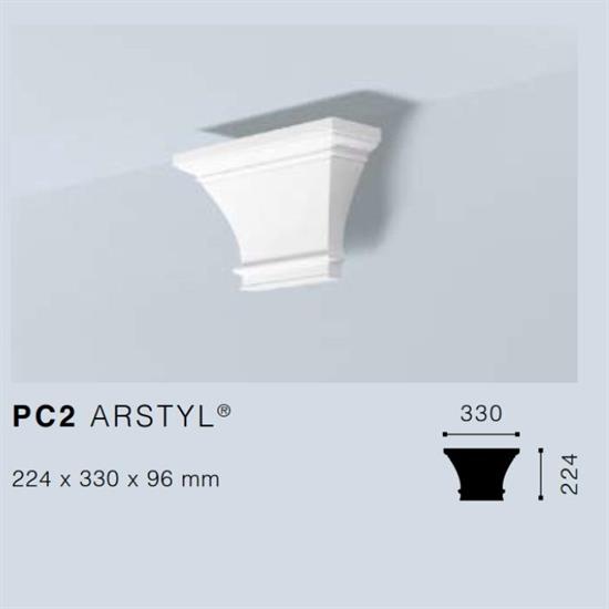 ARSTYLPC2 CAPITELLO x PILASTRO 330x224x96 mm.