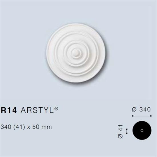 ARSTYLR14 ROSONE IN POLIURETANO DIAMETRO cm.34 cf.3 pz.