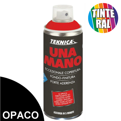UNAMANO SPRAY NERO OPACO ML.400