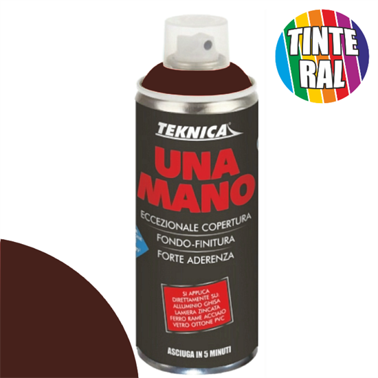 UNAMANO SPRAY MARRONE RAL8017 ML.400