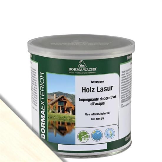 NATURAQUA HOLZ LASUR BIANCO ML.750