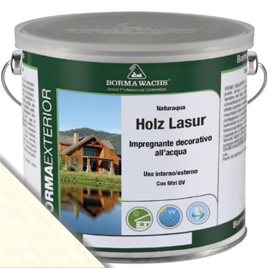 NATURAQUA HOLZ LASUR BIANCO LT.2,5