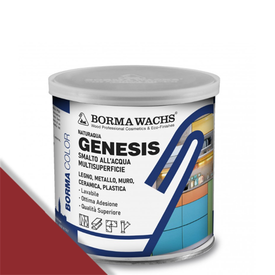 GENESIS SMALTO MULTISUPERFICIE ROSSO BORGOGNA ML.750
