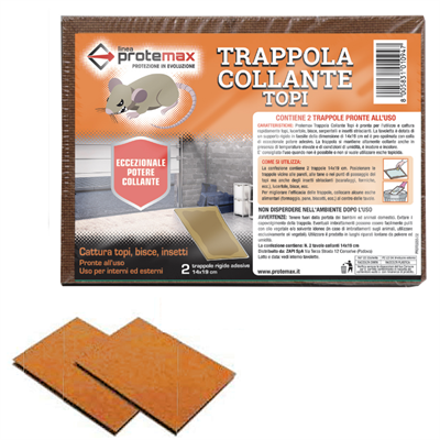 TRAPPOLA TAVOLETTA 15x20 TOPI MINY blister pz.2 in expo da banco