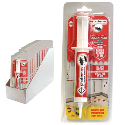 SCARAFAGGI ESCA GEL SIRINGA Gr.25 blister pz.1 in expo da banco